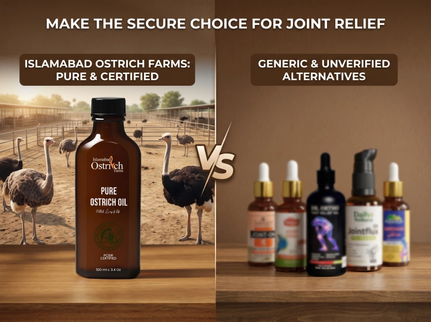 Islamabad Ostrich Farm Oil VS Other Pain Relief Oils_ Why Ostrich Oil is Better_