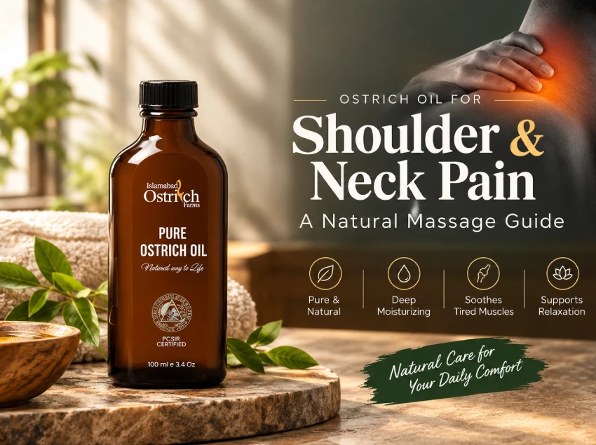 Ostrich Oil for Shoulder & Neck Pain